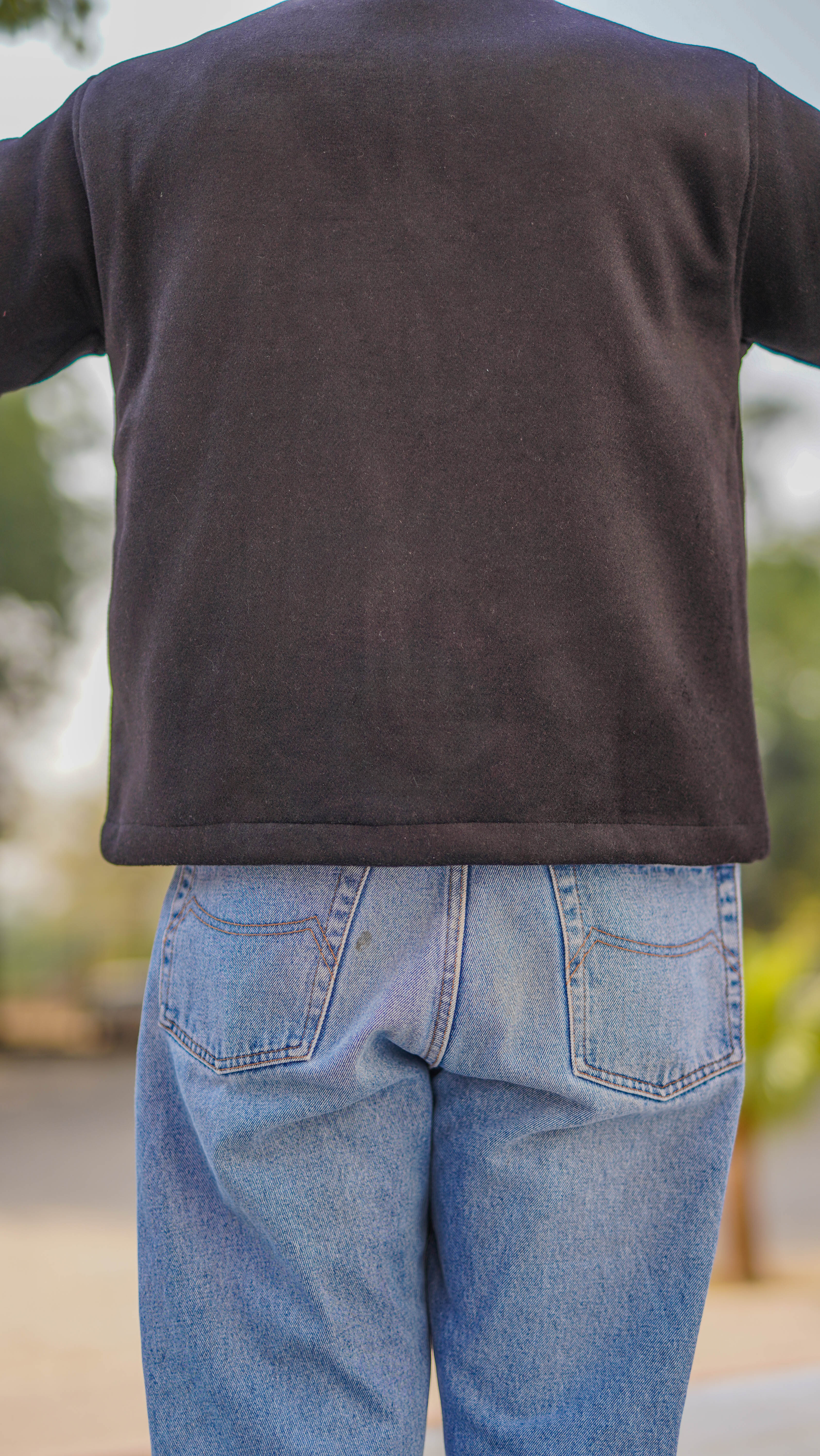 Cashmera Wool Jacket – Black Elegance for Him & Her