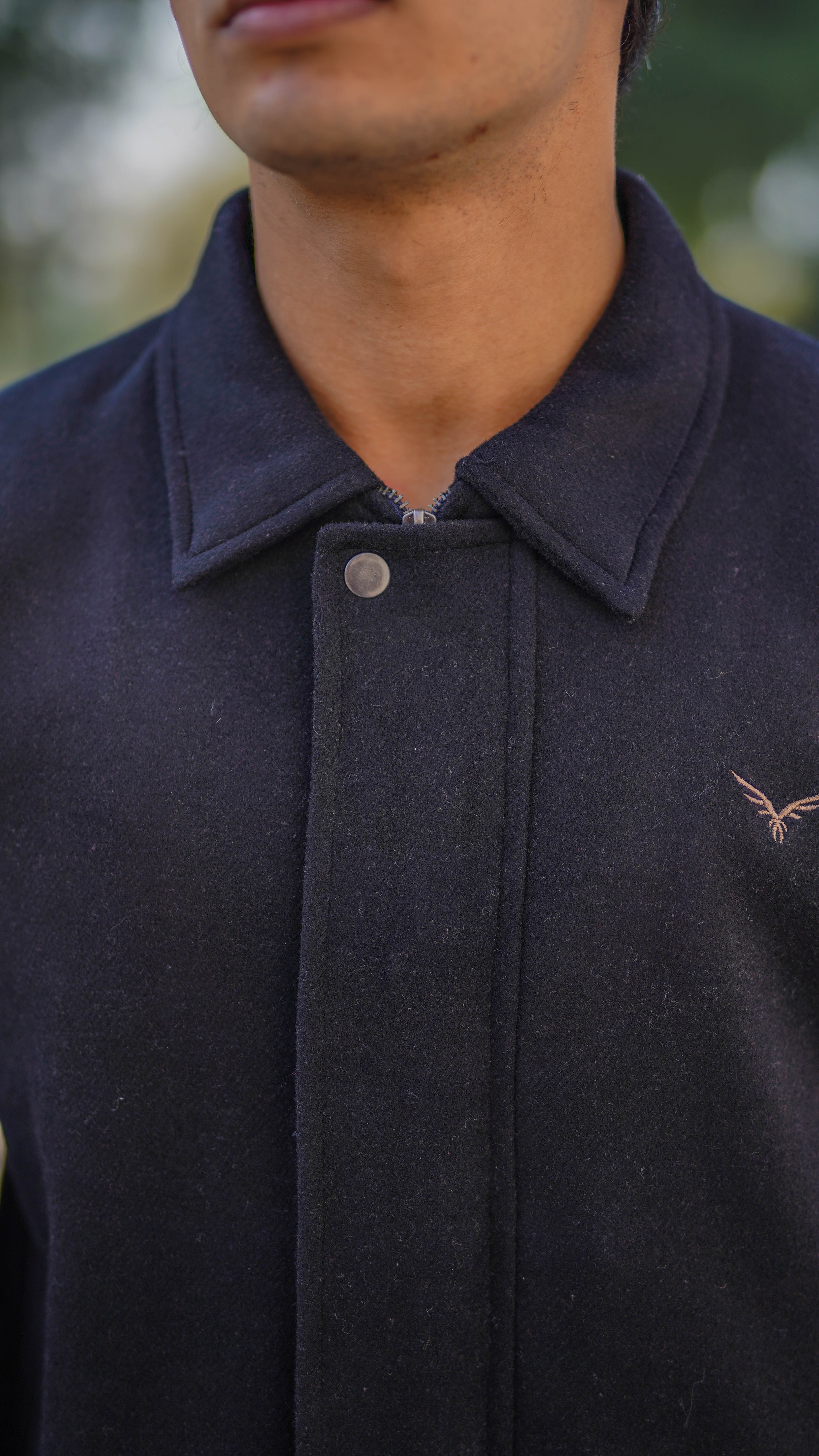 Cashmera Wool Jacket – Black Elegance for Him & Her