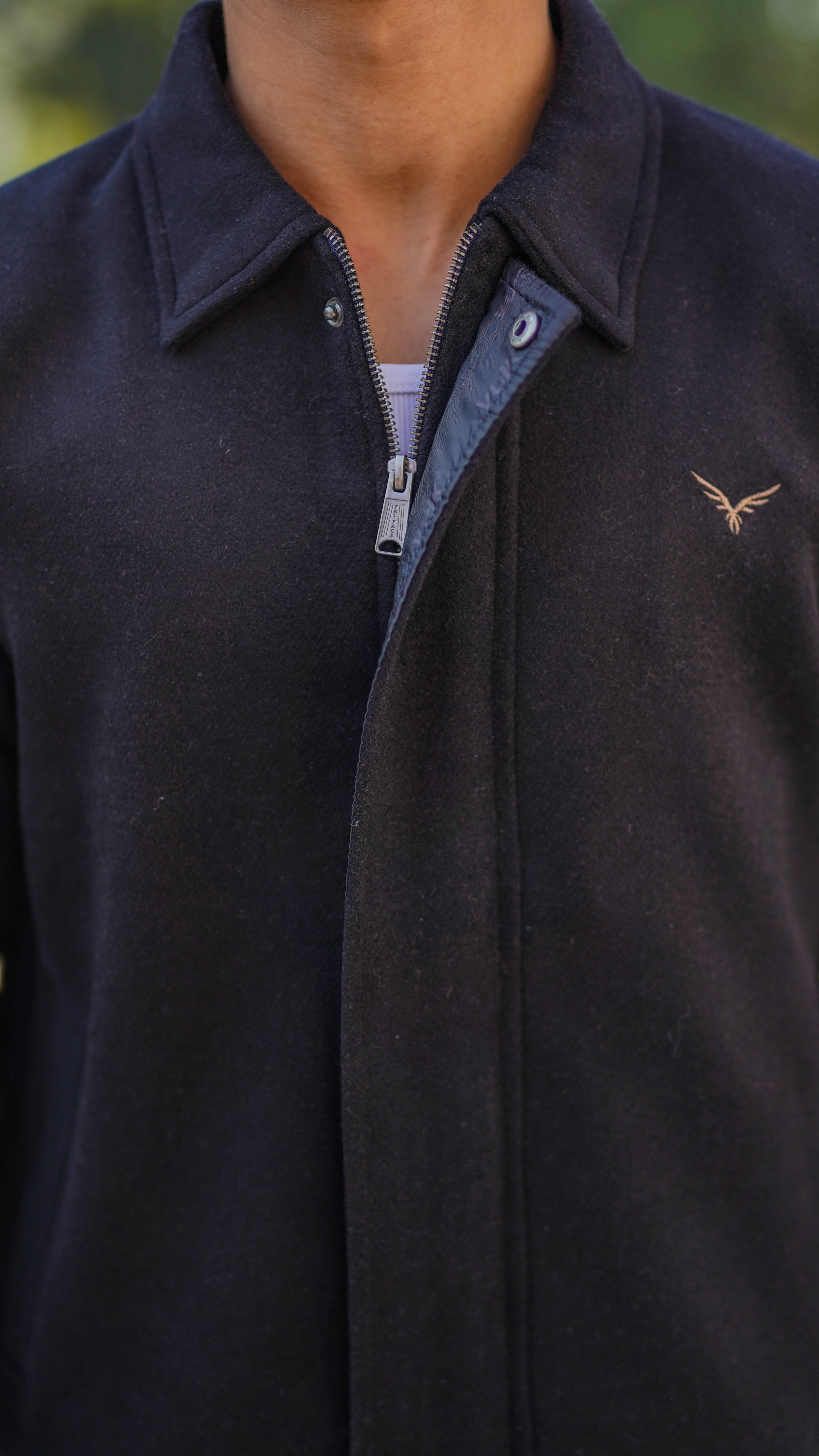 Cashmera Wool Jacket – Black Elegance for Him & Her