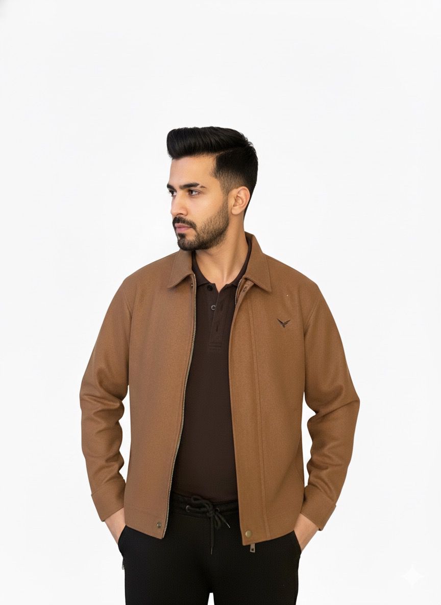 Italian Cashmera Wool Jacket – Brown Elegance for Him & Her