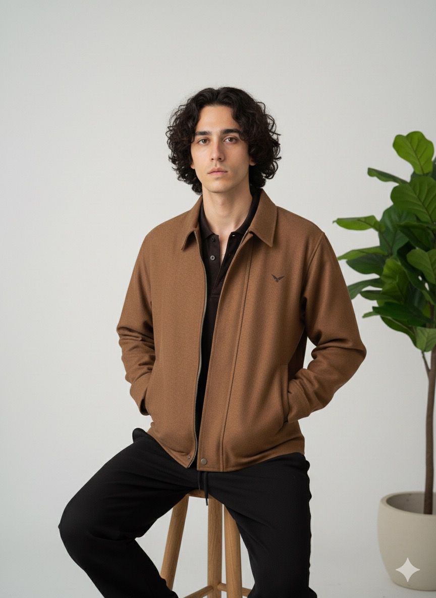 Italian Cashmera Wool Jacket – Brown Elegance for Him & Her